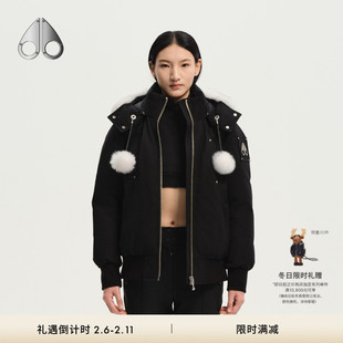 [秋冬新品]MOOSE KNUCKLES 女士鹅绒小剪刀羽绒服飞行员夹克