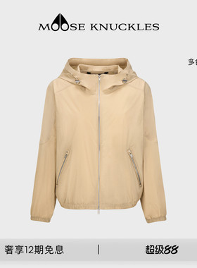 [早春新品]MOOSE KNUCKLES 女士轻薄连帽休闲防晒小剪刀夹克外套