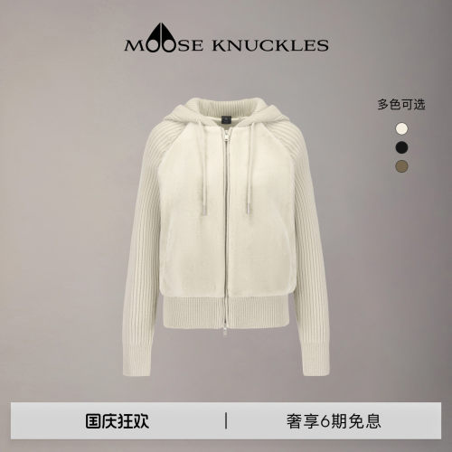 [早秋新品]MOOSE KNUCKLES 女士经典LOGO小剪刀拼接外套