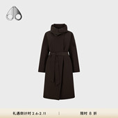 KNUCKLES女士收腰轻羽绒鹅绒风衣外套 MOOSE 秋冬新品 限时8折