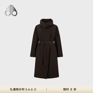 [秋冬新品][限时8折]MOOSE KNUCKLES女士收腰轻羽绒鹅绒风衣外套