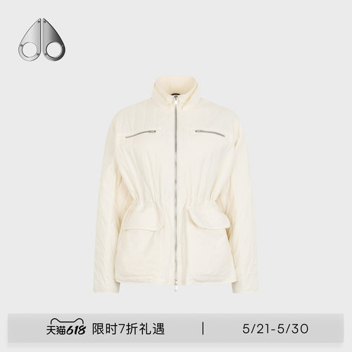 MOOSE KNUCKLES LAKE女士简约可调节收腰夹克外套