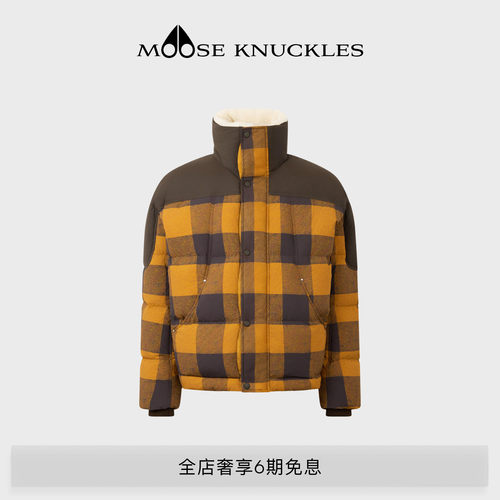 MOOSE KNUCKLES 男士鹅绒立领小剪刀羽绒服