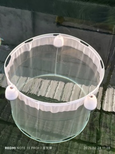 定做圆形养殖网箱浮动式隔离加厚100目水花产卵育苗锦鲤观赏鱼网