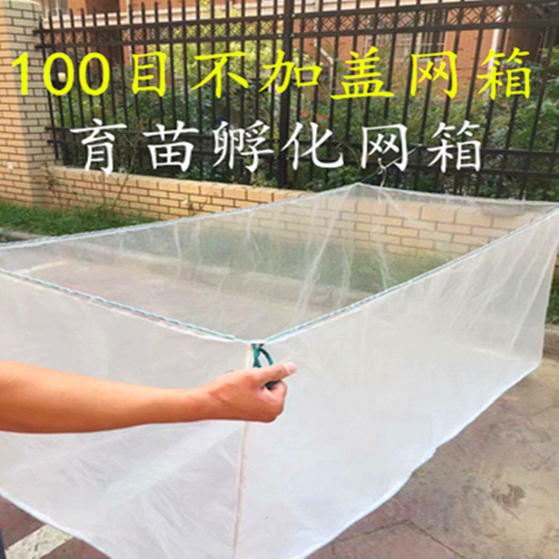 100目渔网 孵化网箱养殖网育苗网箱黄鳝泥鳅水蛭催产池产卵用专用