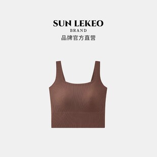 SUNLEKEO吊帶無袖 清」夏季 款 顯瘦打底外穿上衣 背心女「沒幾件了