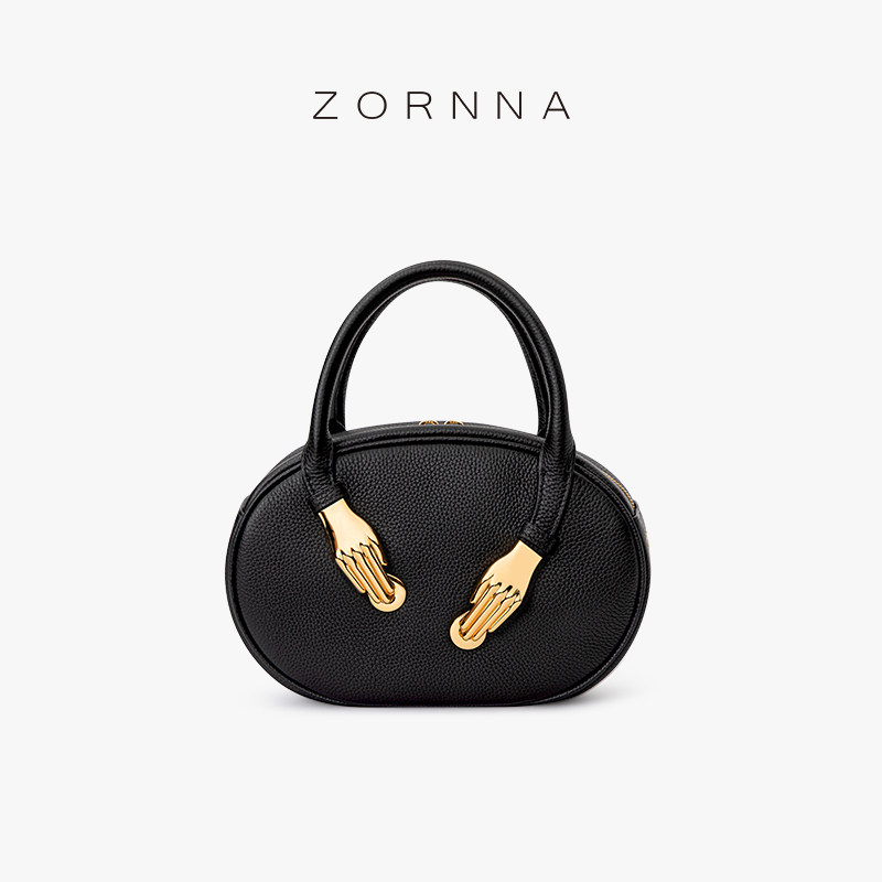 Zornna佐拿女士包包女高级感单肩包小众设计轻奢手提斜挎真皮女包