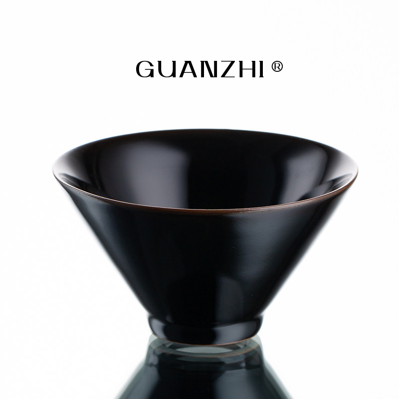 观止乌金釉黑釉黑色小茶杯