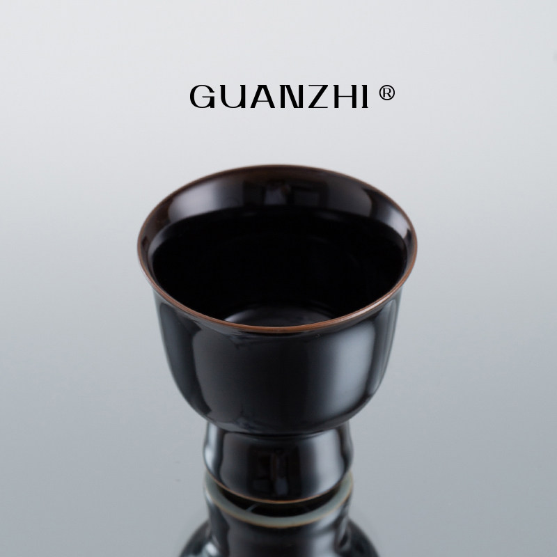 观止乌金釉黑釉黑色小茶杯