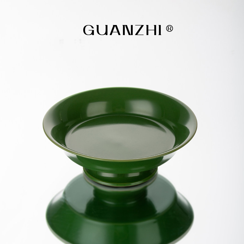 观止宝石绿壶承陶瓷茶具托盘