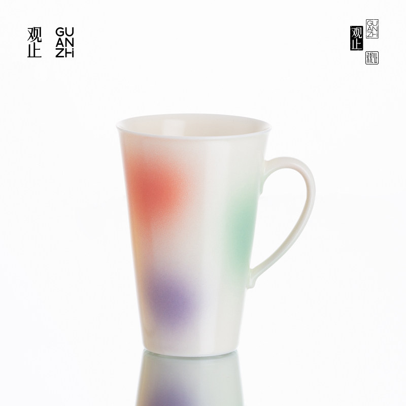观止陶瓷渐变色马克杯可乐杯