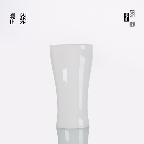 观止冰种玉瓷茶杯咖啡杯可乐杯
