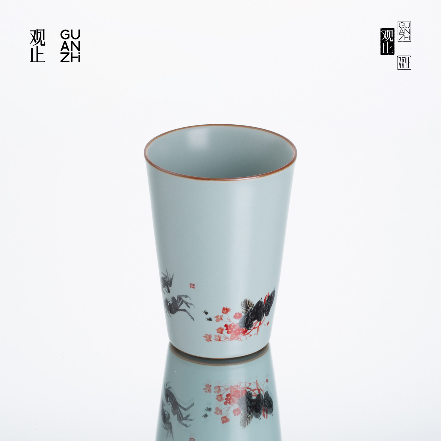 观止汝窑可乐杯大号茶水杯