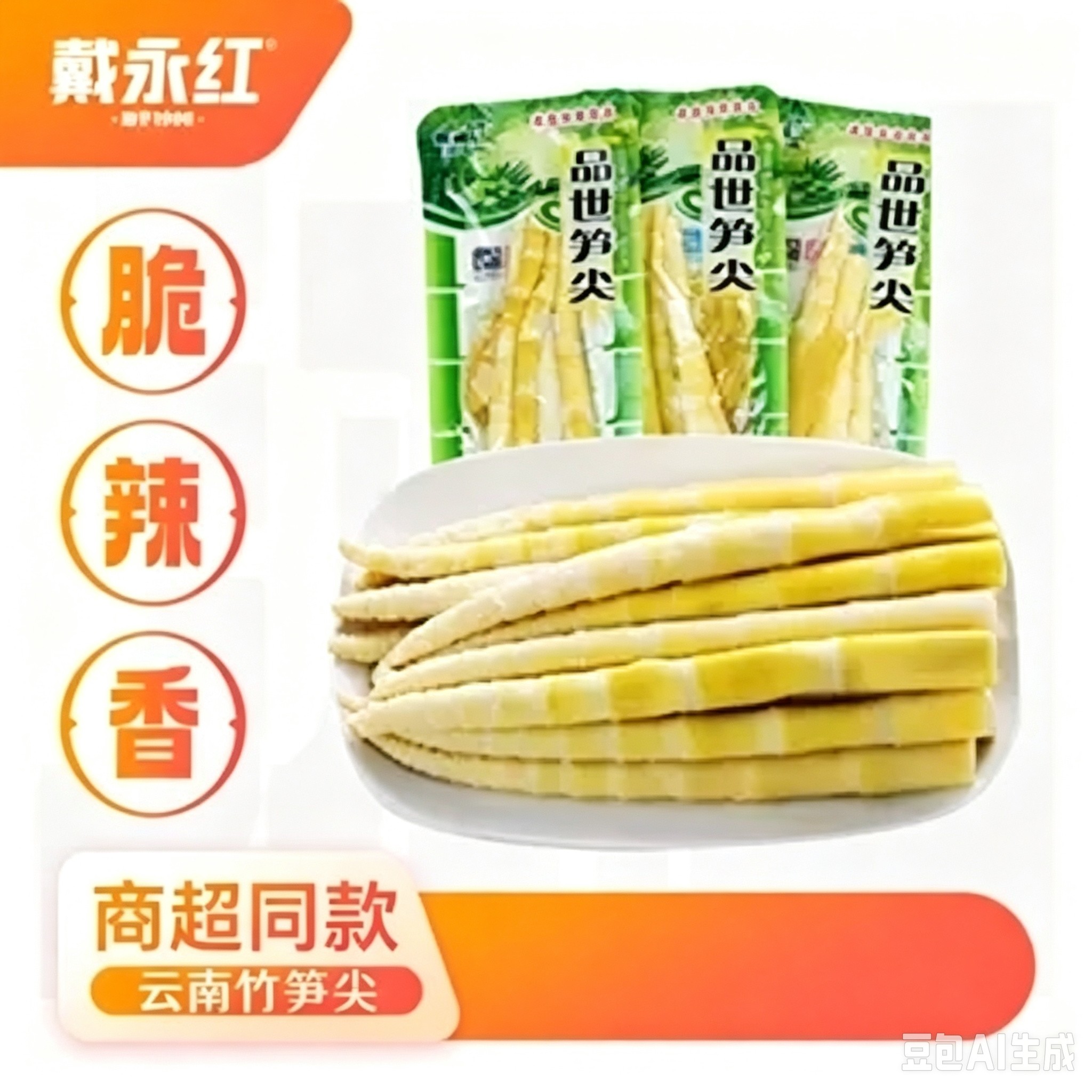 戴永红零食山椒味笋尖散装云南图片