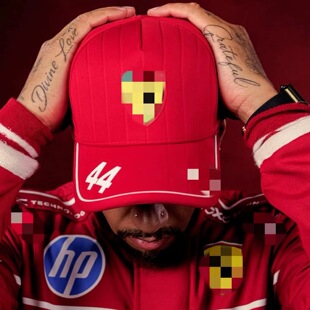 2025新款F1周边汉密尔顿鸭舌帽子勒克莱尔44号车迷帽赛车帽现货