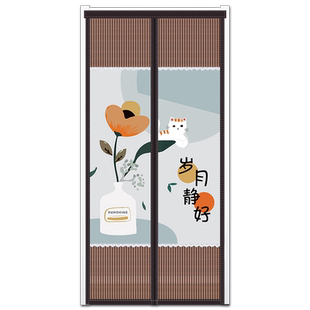 夏季门帘防蚊磁性魔术贴隐私帘金刚纱透风不透人入户门纱窗帘蚊帐