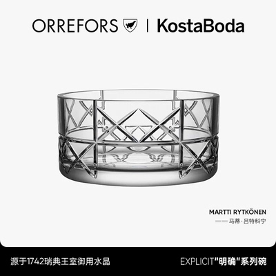 Orrefors水晶玻璃北欧沙拉碗