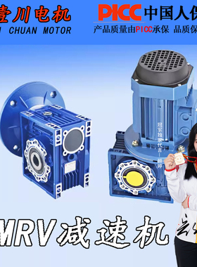 NMRV130减速机150/110/90/75/63/50/40/30蜗轮蜗杆减速机调速380V