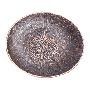 晟窑仿古铜小杯垫合金隔热茶杯托家用功夫茶具茶道配件带收纳架子