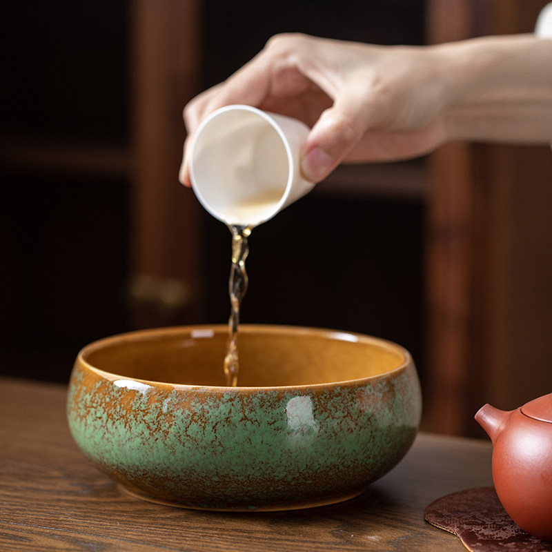 晟窑窑变茶洗大小号家用功夫茶具茶碗茶渣缸复古水盂笔洗茶道配件,餐饮具,茶道/零配,淘宝优惠券,粉丝福利购,淘宝优惠卷