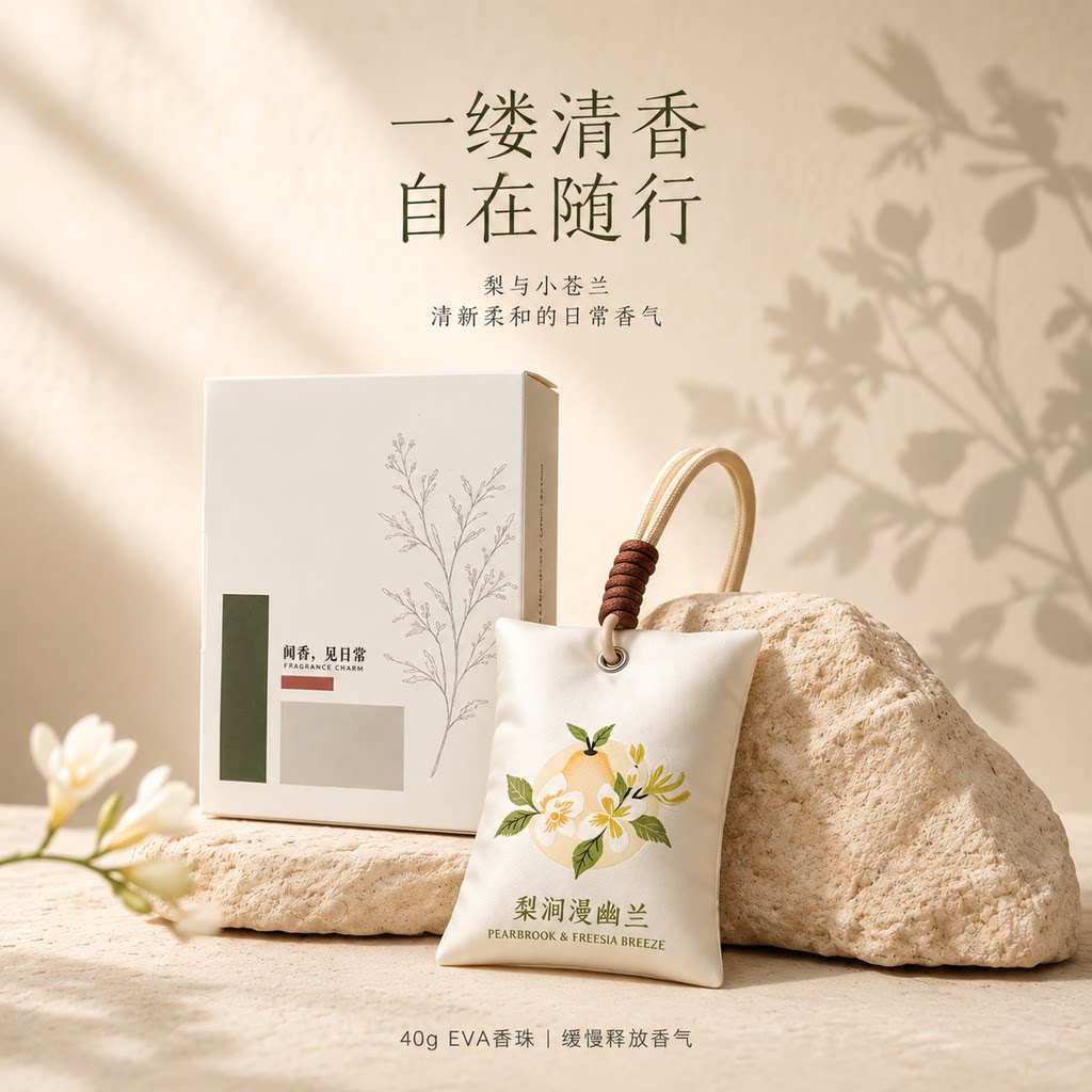 车载香包衣柜香薰高档酒店同款香