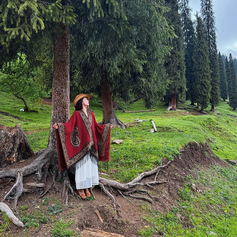 新疆西藏草原旅游民族风围巾披肩