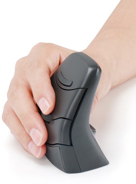 英国DXT左右手垂直2.4G无线人体工学静音办公鼠标手腕疼腱鞘炎