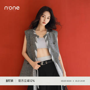 丝带编织老钱风 时髦洋气2025秋新款 none 独特超好看马甲外套女款
