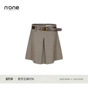 内褶设计感小众高级感 新款 none 巨好看a字短裙女半身裙2025秋季