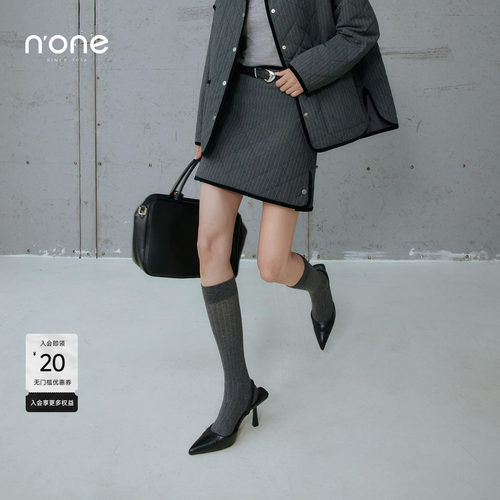 none高腰A字显腿长棉半身短裙