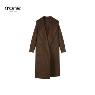 宽松长款 新款 大衣慵懒感毛绒外套 大翻领毛呢外套女2025冬季 none