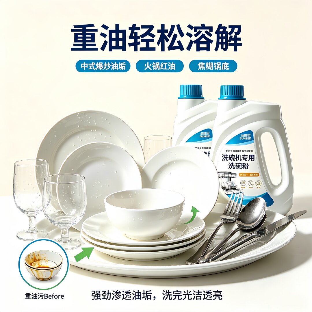 洗碗机专用洗碗粉乙白
