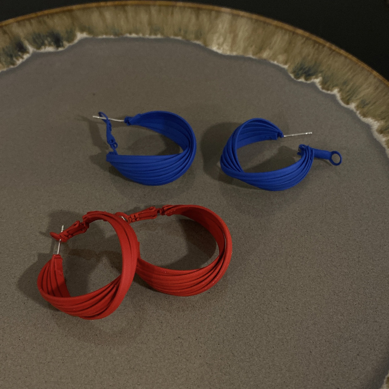 diyS925银针韩国东大门耳环女显