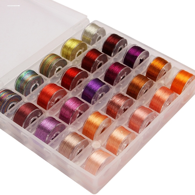 diy手工缠花布艺玩偶棉花娃娃手工刺绣表情120D人造丝绣线分装二