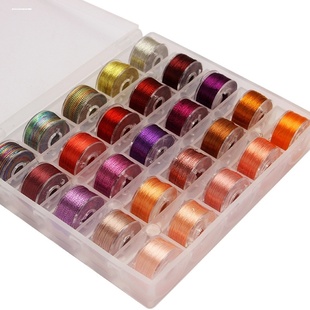 diy手工缠花布艺玩偶棉花娃娃手工刺绣表情120D人造丝绣线分装二