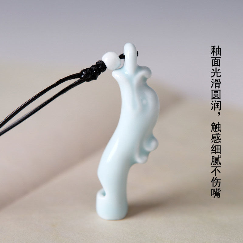 diydiy手工瓷口哨长款百日搭毛衣