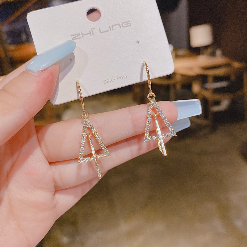 diys925银针韩国东大门立体满钻