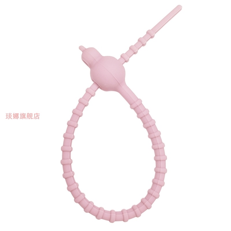 环挂绳硅胶彩色多色字形绕线器线捆绑数据线数码创意钥匙扣自锁式