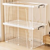 大容量透明收纳箱家用衣服被子玩具整理箱后备箱加厚塑料储物箱