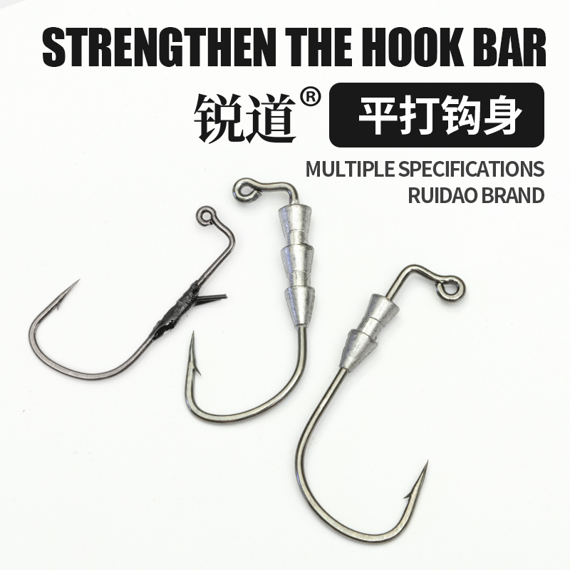 路亚火巴斯托钩米多斯托微铅隐形小铅头钩黑