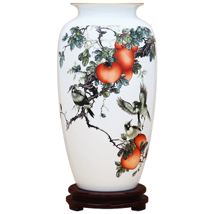 景德镇陶瓷器中式仿古花瓶工艺品客厅摆件玄关办公室博古架装饰品