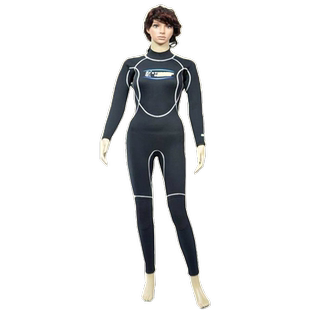 鲟龙加厚3MM连体潜水服冲浪帆板保暖长袖长裤男女儿童浮潜水母衣