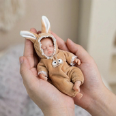 NPK重生娃娃仿真娃娃15厘米纯实心硅胶Q弹可拉扯软绵绵收藏手办