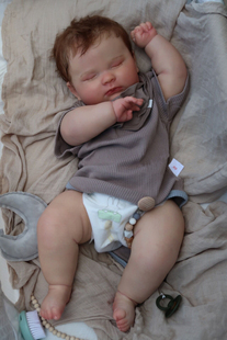 童装 静脉血丝可见 手工 NPK重生娃娃 模特3 60厘米仿真婴儿 6个月