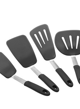 出口欧洲 超薄耐高温硅胶煎铲漏铲Turner Spatula亚马逊新款套装