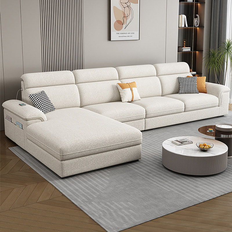 2025新款猫抓布沙发现代简约贵妃沙发小户型家用棉麻布艺沙发客厅