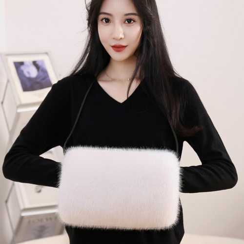 暖手套袖筒冬加厚狐狸毛手套暖手宝毛绒仿皮草手暖保暖手抱枕捂手