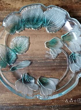 日本回流sango五彩琉璃果子器小钵日式纯手工简约家用茶道水果盆