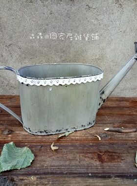 复古做旧花边摆件田园风工艺品