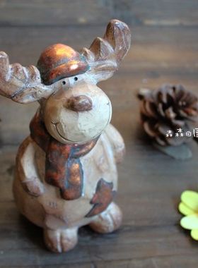 陶土复古做旧美式乡村风装饰品